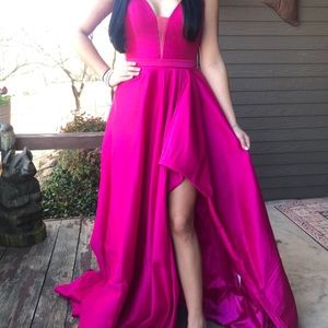 Prom dress with slit